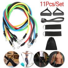 Load image into Gallery viewer, 11 Pcs/Set Fitness Latex Resistance Bands Set
