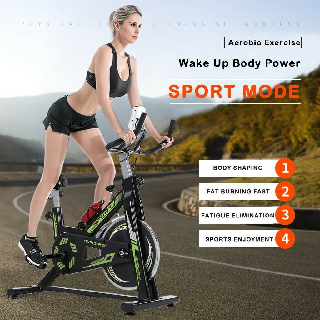 Stationary Exercise Bike Indoor Cardio Cycling Bicycle Home Fitness Gym W/LCD US