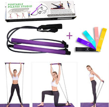 Load image into Gallery viewer, Pilates Bar Kit with Resistance Band Portable

